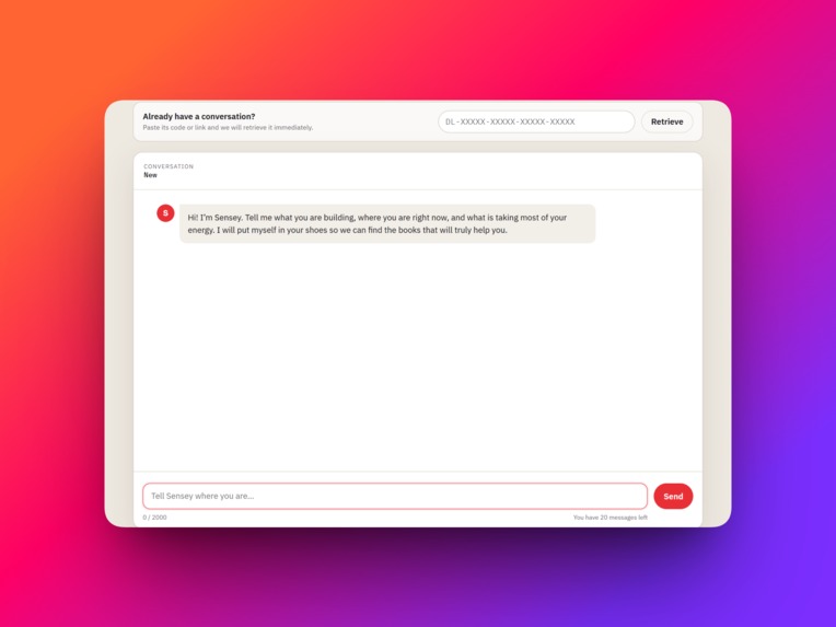 Founder’s Reading Dojo – screenshot 2
