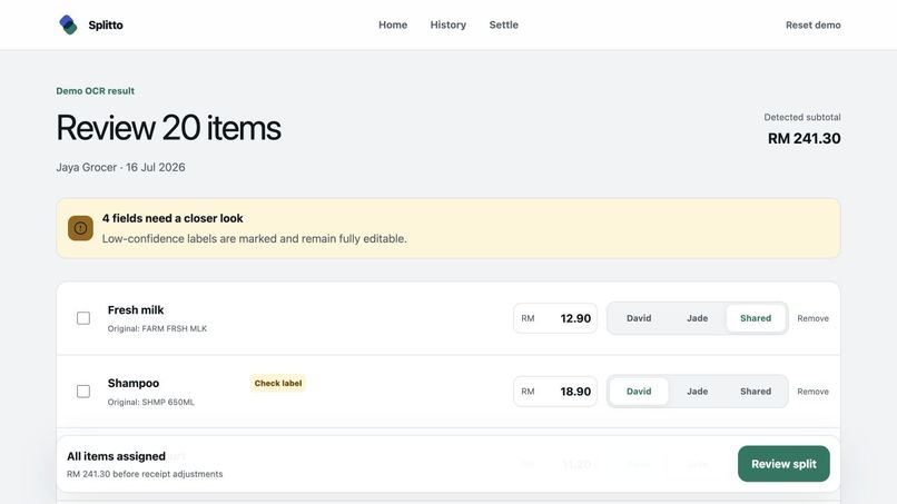 Splitto – screenshot 3