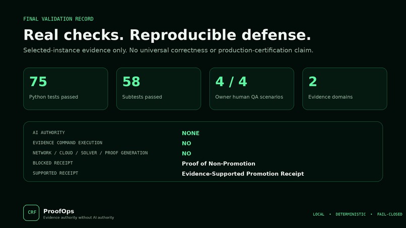 CRF ProofOps – screenshot 5
