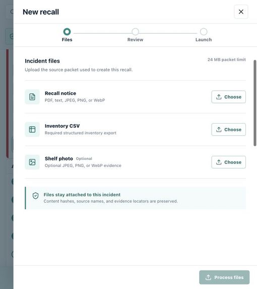 BatchHelm AI — Recall Command Center – screenshot 1