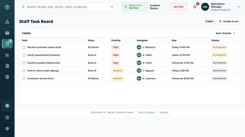 BatchHelm AI — Recall Command Center – screenshot 9