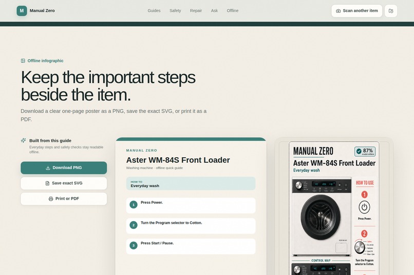 ManualZero - Your Products, Clearly Explained – screenshot 1