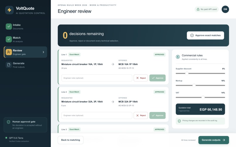 VoltQuote AI — Electrical Quotation Autopilot – screenshot 3