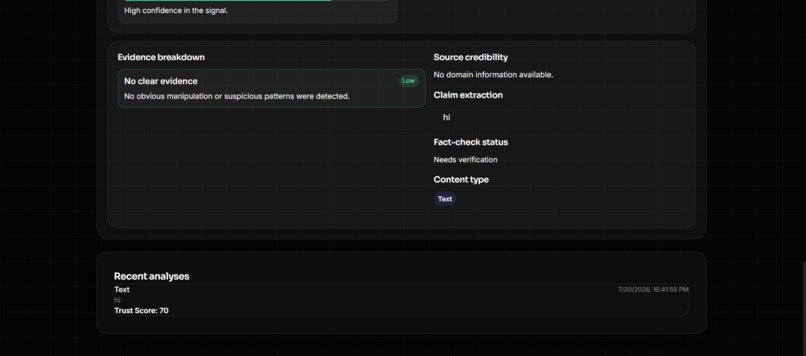 TrustLens – screenshot 1