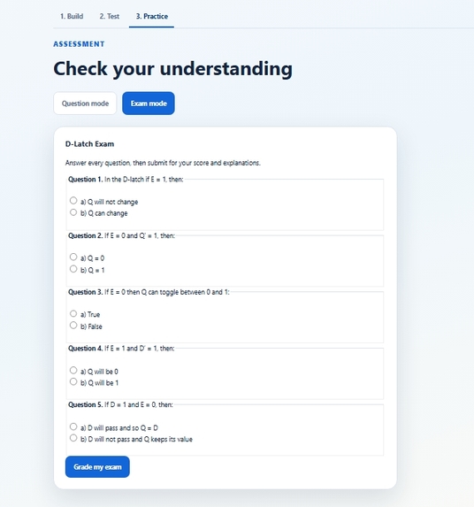 AI-Assisted Real-Time D-Latch Remote Lab – screenshot 15