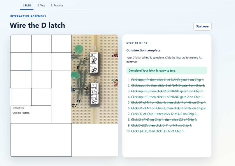 AI-Assisted Real-Time D-Latch Remote Lab – screenshot 4