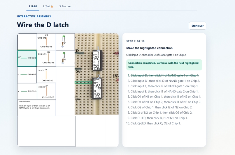 AI-Assisted Real-Time D-Latch Remote Lab – screenshot 2