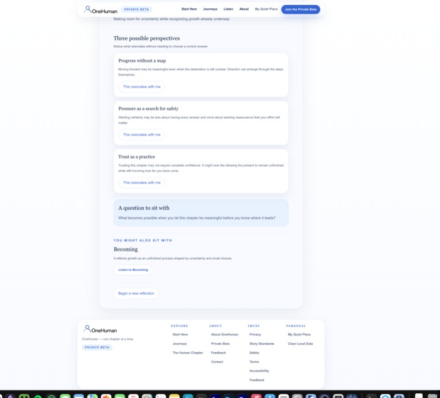 OneHuman – screenshot 2
