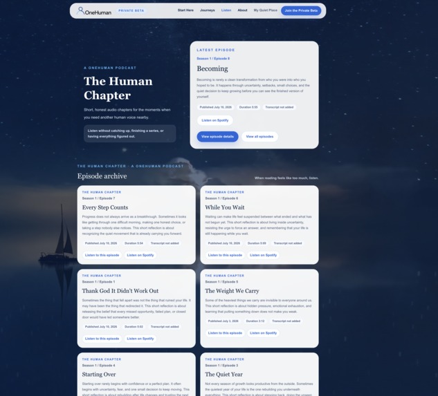 OneHuman – screenshot 1