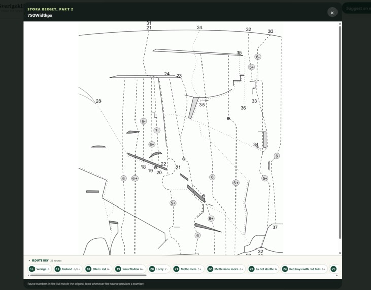 Swedish rock climbing topo revival – screenshot 3