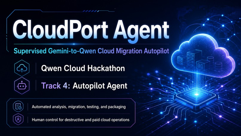 CloudPort Agent:Supervised Gemini→Qwen Migration Autopilot – screenshot 1