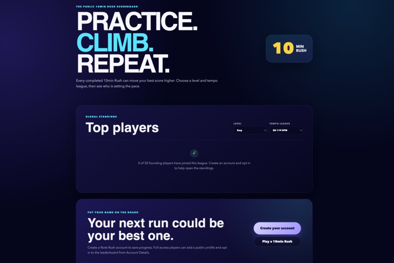 Note Rush — See It. Hear It. Play It. – screenshot 9