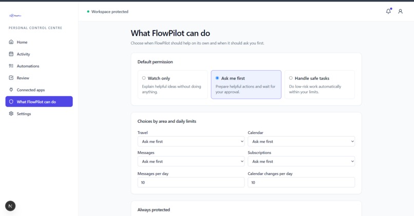 FlowPilot – screenshot 2
