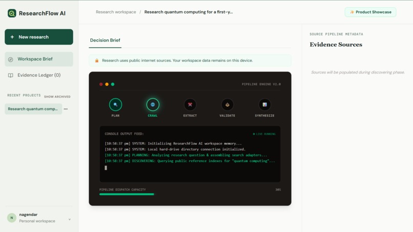 ResearchFlow AI – screenshot 1
