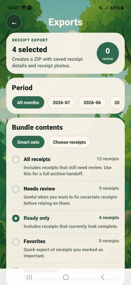 Papertrail Receipts – screenshot 1