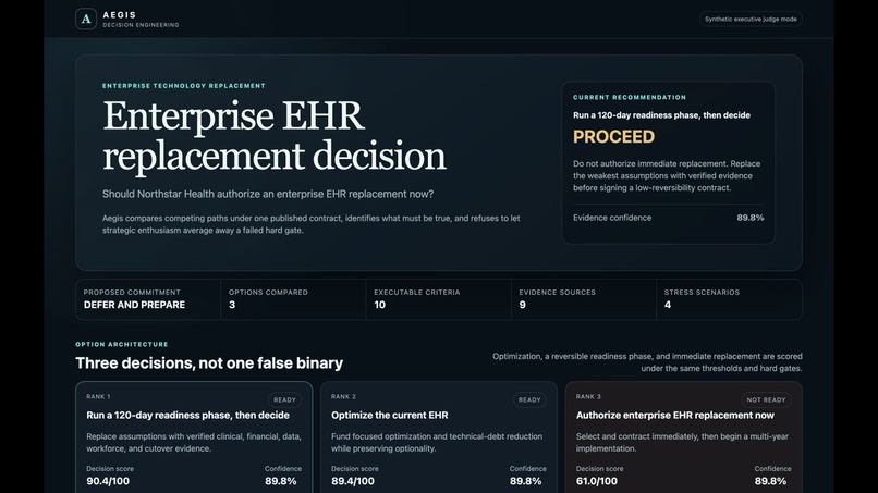 Aegis Decision Engineering – screenshot 1