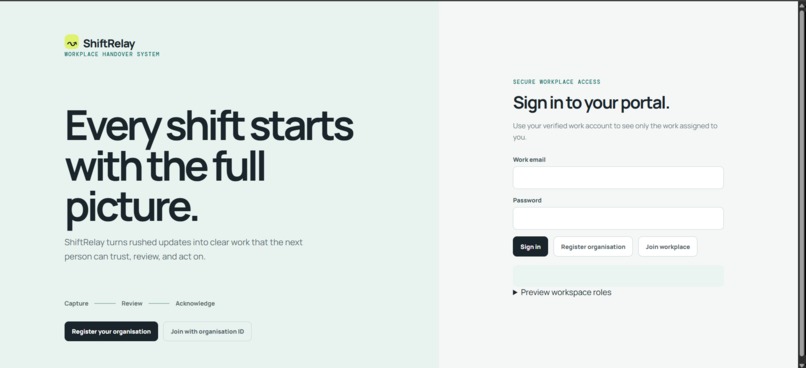 ShiftRelay – screenshot 1