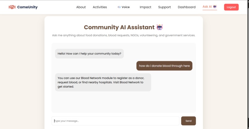 ComeUnity – screenshot 4
