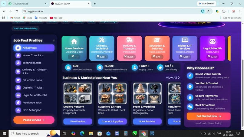 RojgarWork | India's Connected Opportunity Platform – screenshot 2
