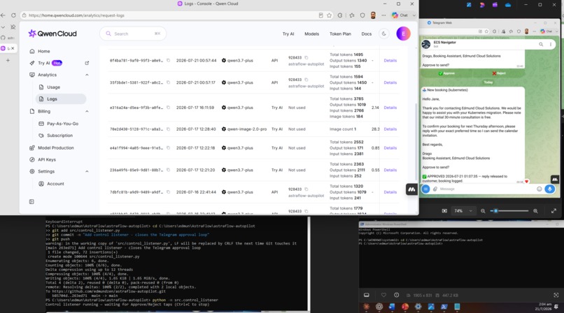 AstraFlow Autopilot — Inquiry-to-Booking Agent – screenshot 1