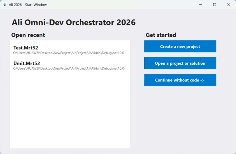 Ali Omni-Dev Orchestrator – screenshot 1