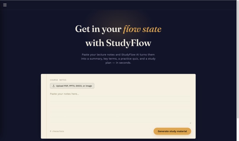 StudyFlow AI - Autopilot Agent – screenshot 1