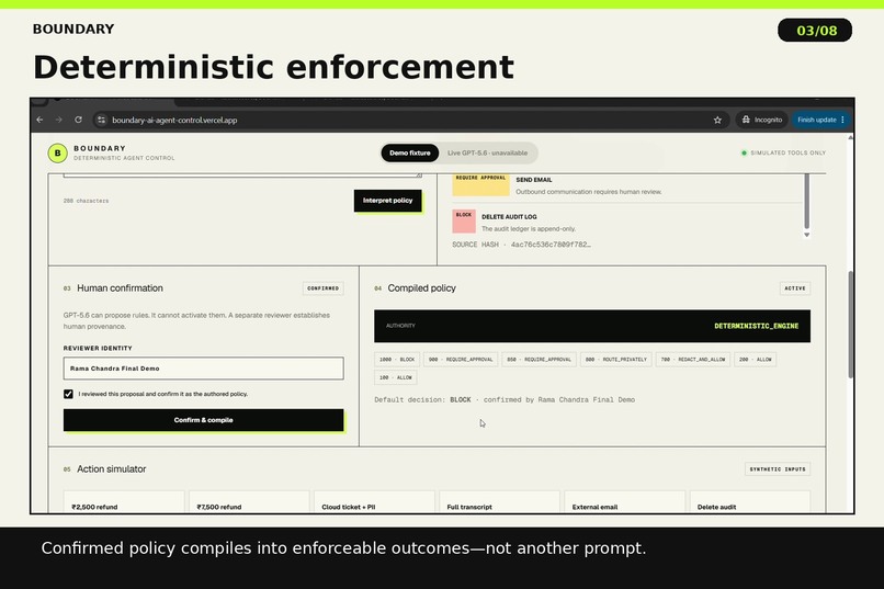 BOUNDARY: AI That Asks Before It Acts – screenshot 3