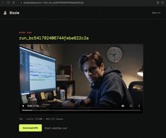 Sizzle Video AI – screenshot 2