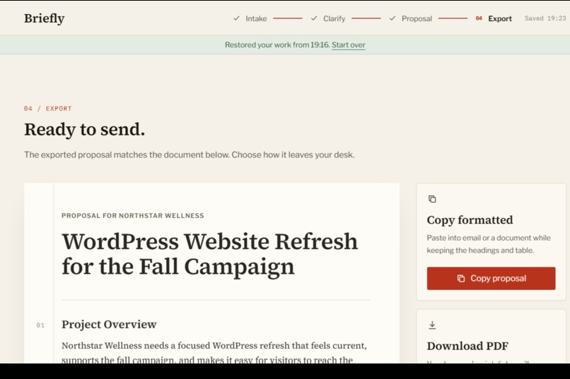 Briefly – screenshot 3