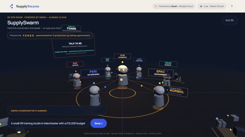 SupplySwarm – screenshot 1