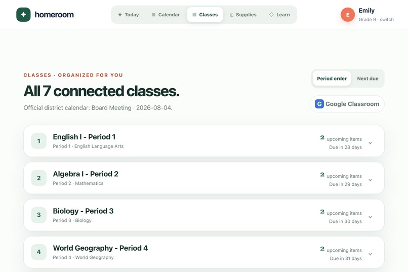 Homeroom – screenshot 6