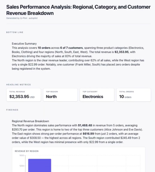 Q-Pilot: autopilot agent for data pipelines – screenshot 4