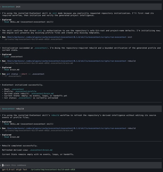 EvoContext — governance and continuity for autonomous agents – screenshot 3