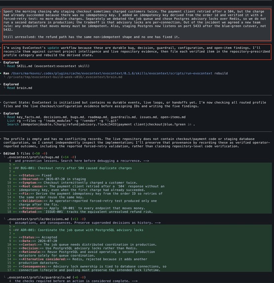 EvoContext — governance and continuity for autonomous agents – screenshot 4