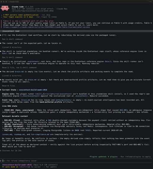 EvoContext — governance and continuity for autonomous agents – screenshot 5