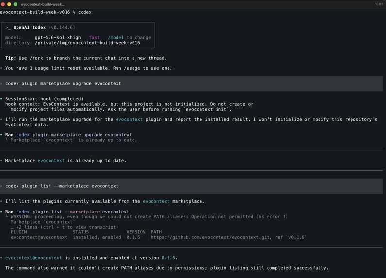 EvoContext — governance and continuity for autonomous agents – screenshot 6