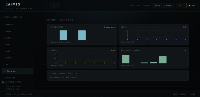 JARVIS — The Adaptive Student Operating System – screenshot 1