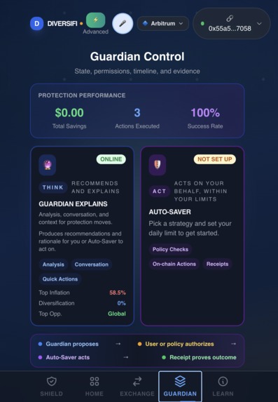 Diversifi – screenshot 2