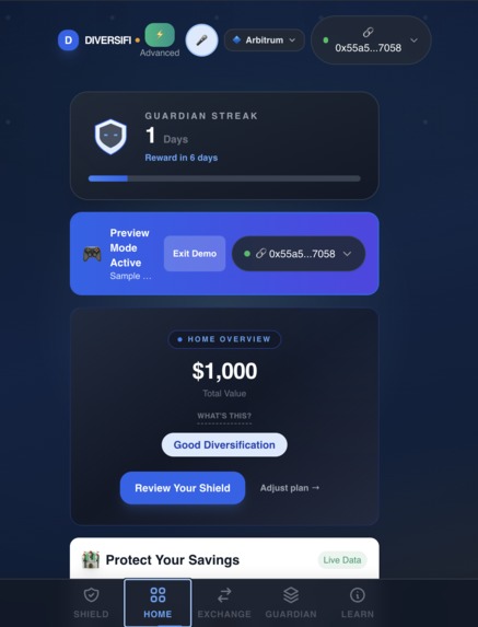 Diversifi – screenshot 3