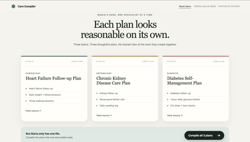 Care Compiler – screenshot 2