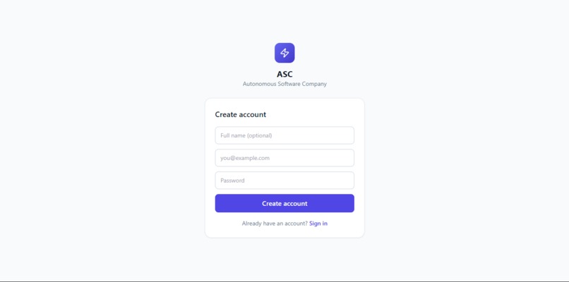 Autonomous Software Company (ASC) – screenshot 1