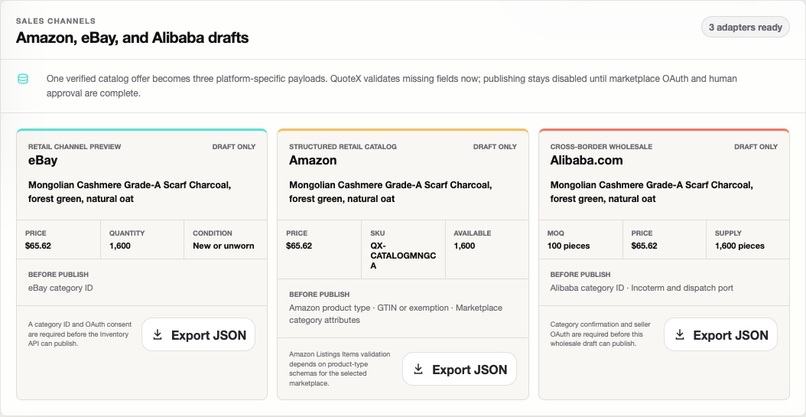  QuoteX - The governed cross-border commerce agent – screenshot 2