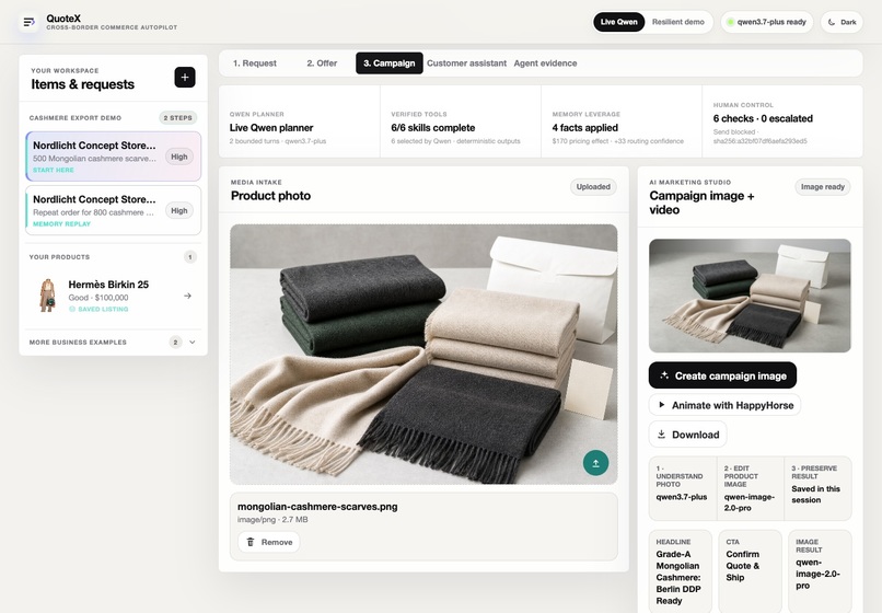  QuoteX - The governed cross-border commerce agent – screenshot 5