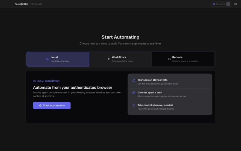 RemoteCtrl – screenshot 1