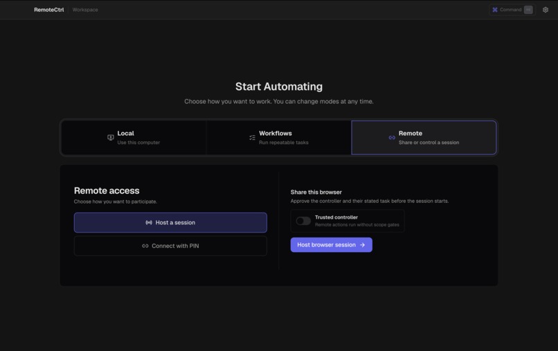 RemoteCtrl – screenshot 3
