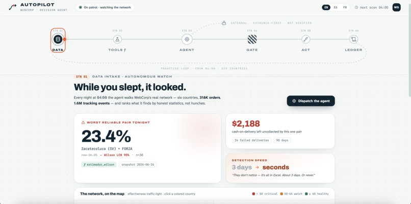 WebCorp Autopilot – screenshot 1