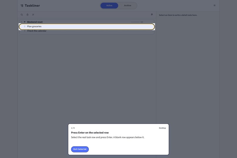 Taskliner – screenshot 7