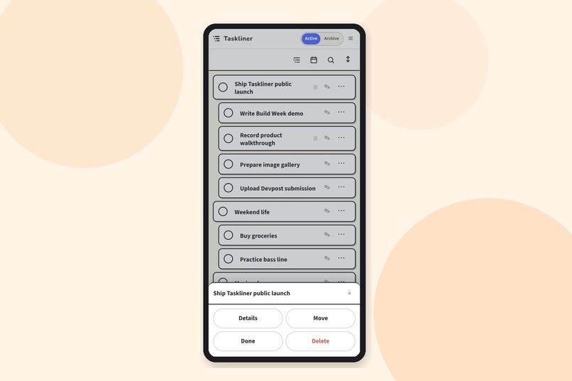 Taskliner – screenshot 9