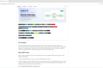 DRIFT — Release Intelligence for GPU & AI Infrastructure