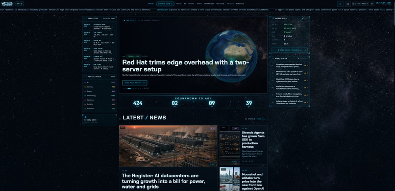 TECH&SPACE — The One-Person AI Intelligence Platform – screenshot 1